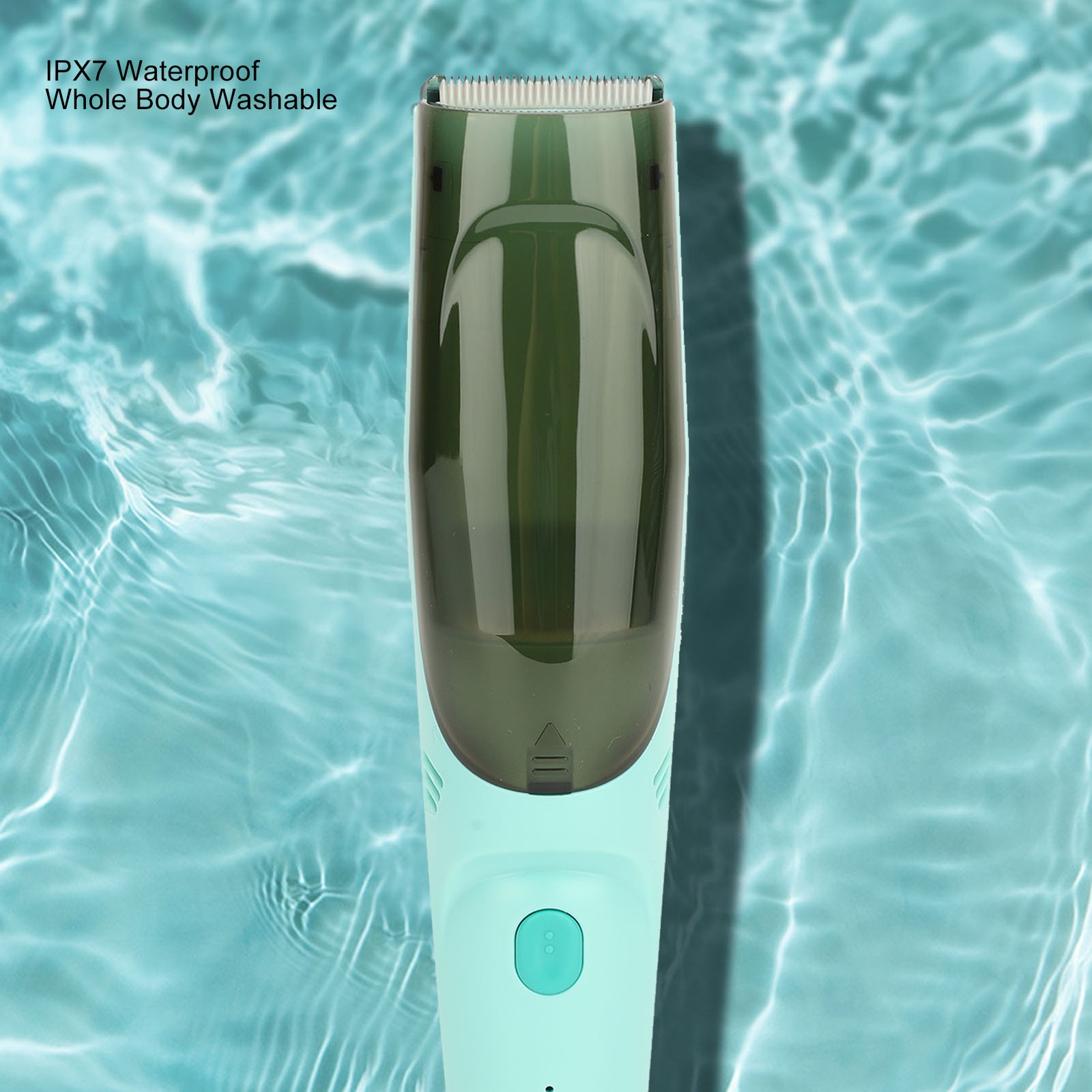 Baby Hair Clipper Quiet Electric Kids Hair Trimmer Green Waterproof Wet Dry Use
