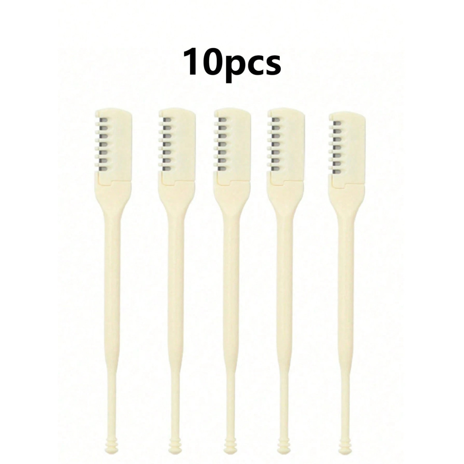 10pcs Nose Ear Hair Trimmer 360° Manual Portable Nose Hair Remover Clippers Set