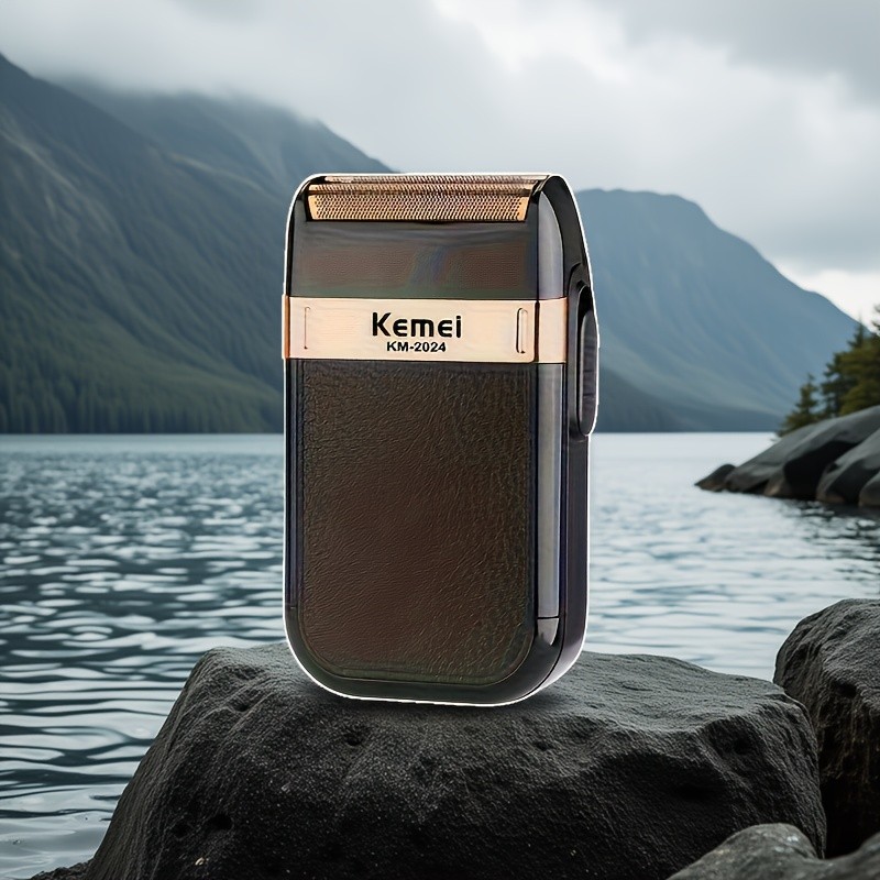 KEMEI Men’S Professional Electric Shaver USB Charging Beard Shaver for Travel