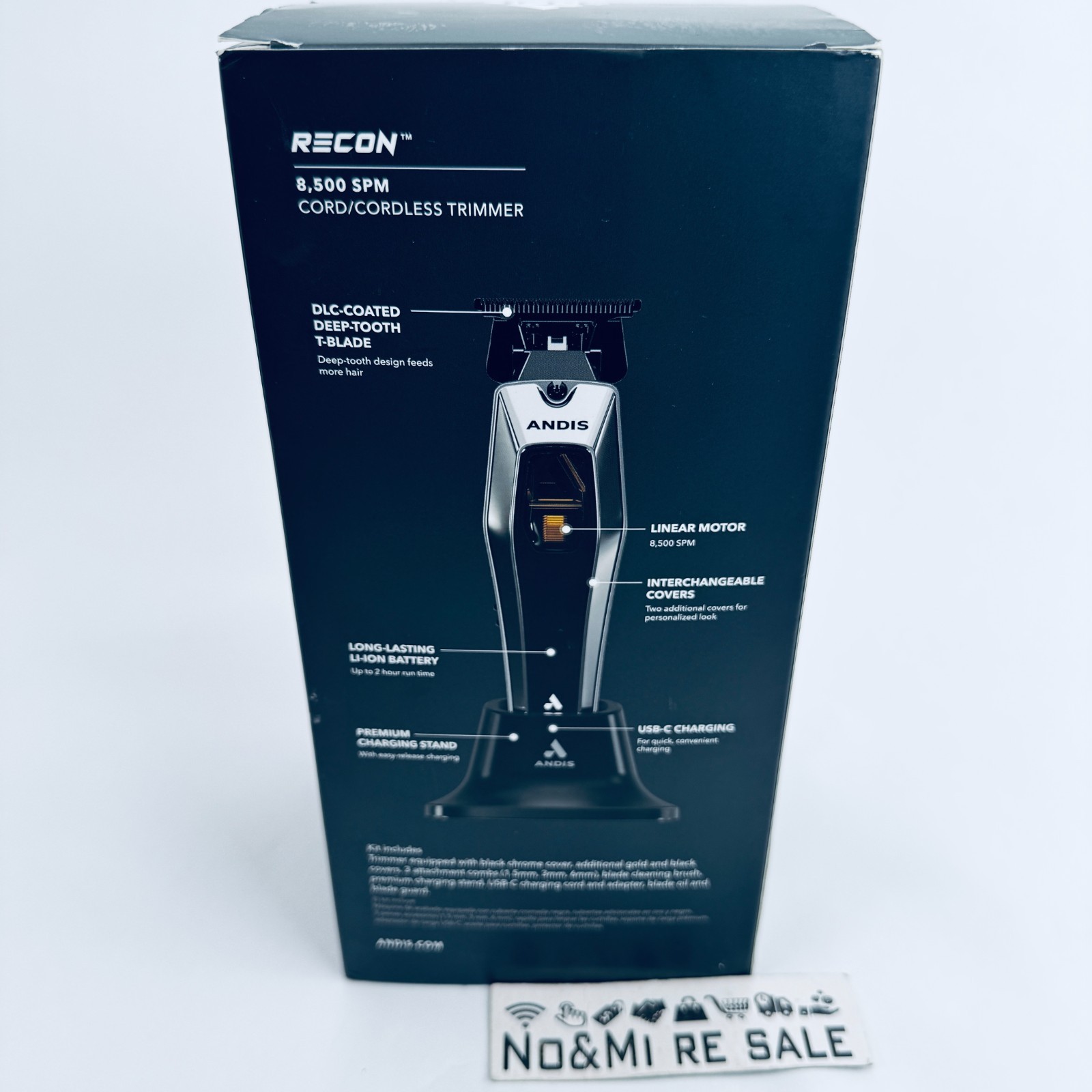 Andis 562703 Recon Professional Barber Vector Motor Beard & Hair Cordless Trimme