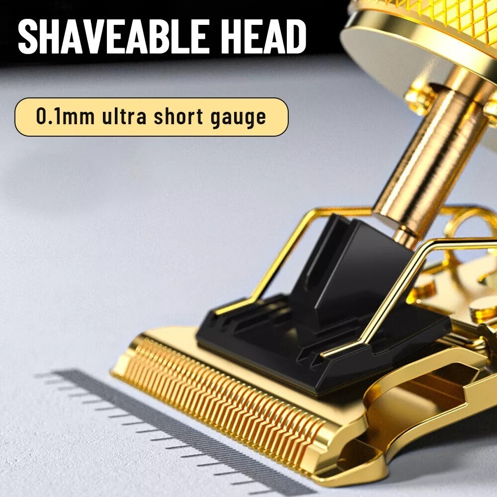Men Portable Electric Hair Trimmer Cordless Clippers Beard Shaver Cutting LED
