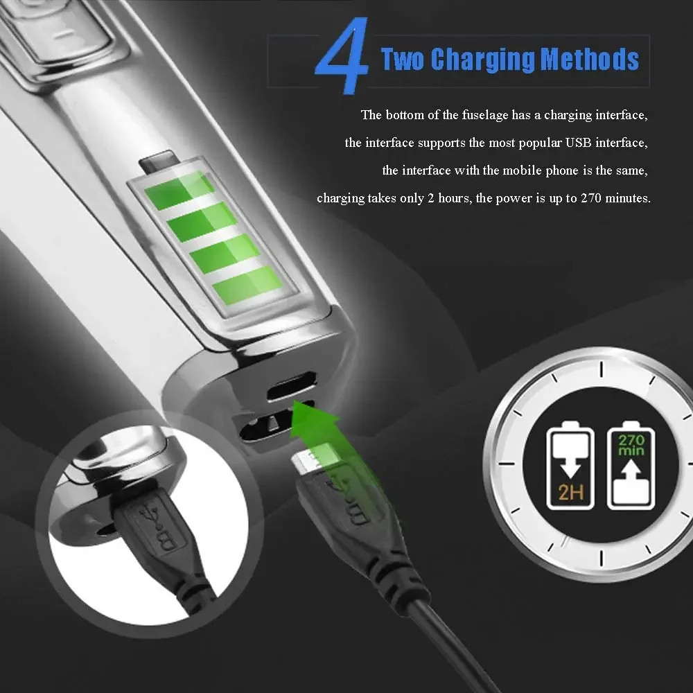 Kemei KM 5027 Professional LED Digital Hair Clipper and Beard Trimmer Blade X9