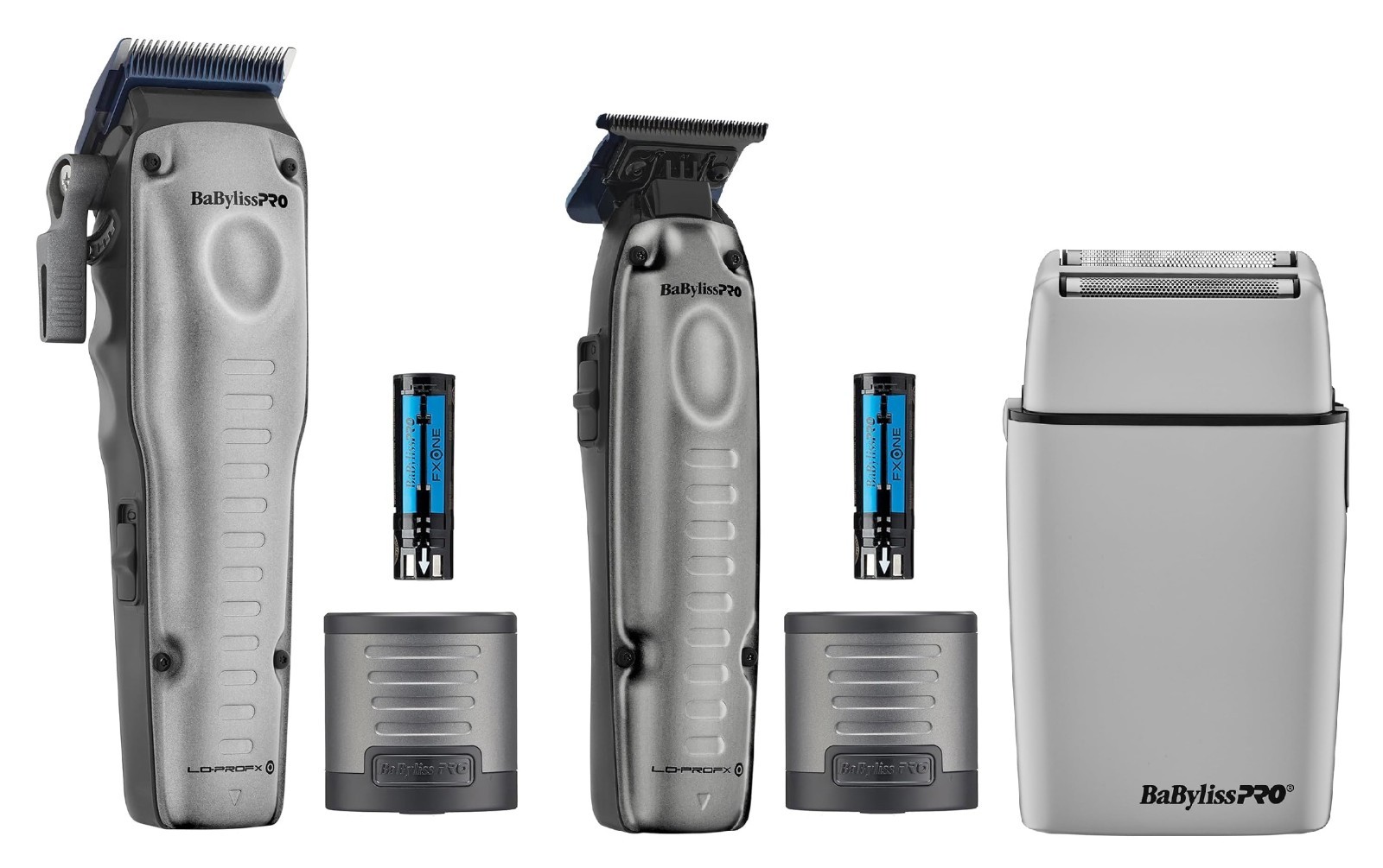 BaByliss PRO FXONE LO-PRO FX One GRAY Professional Clipper Trimmer Shaver Set