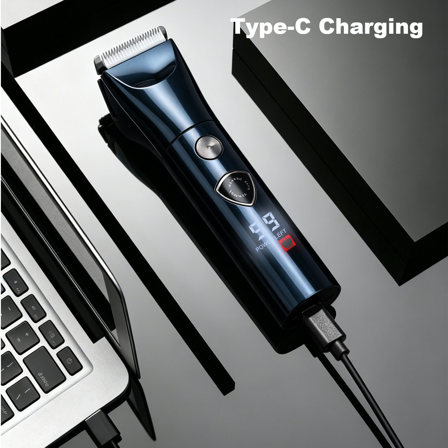 5-in-1 Electric Shaver & Hair Clippers – Cordless T-Blade Beard Trimmer with LED