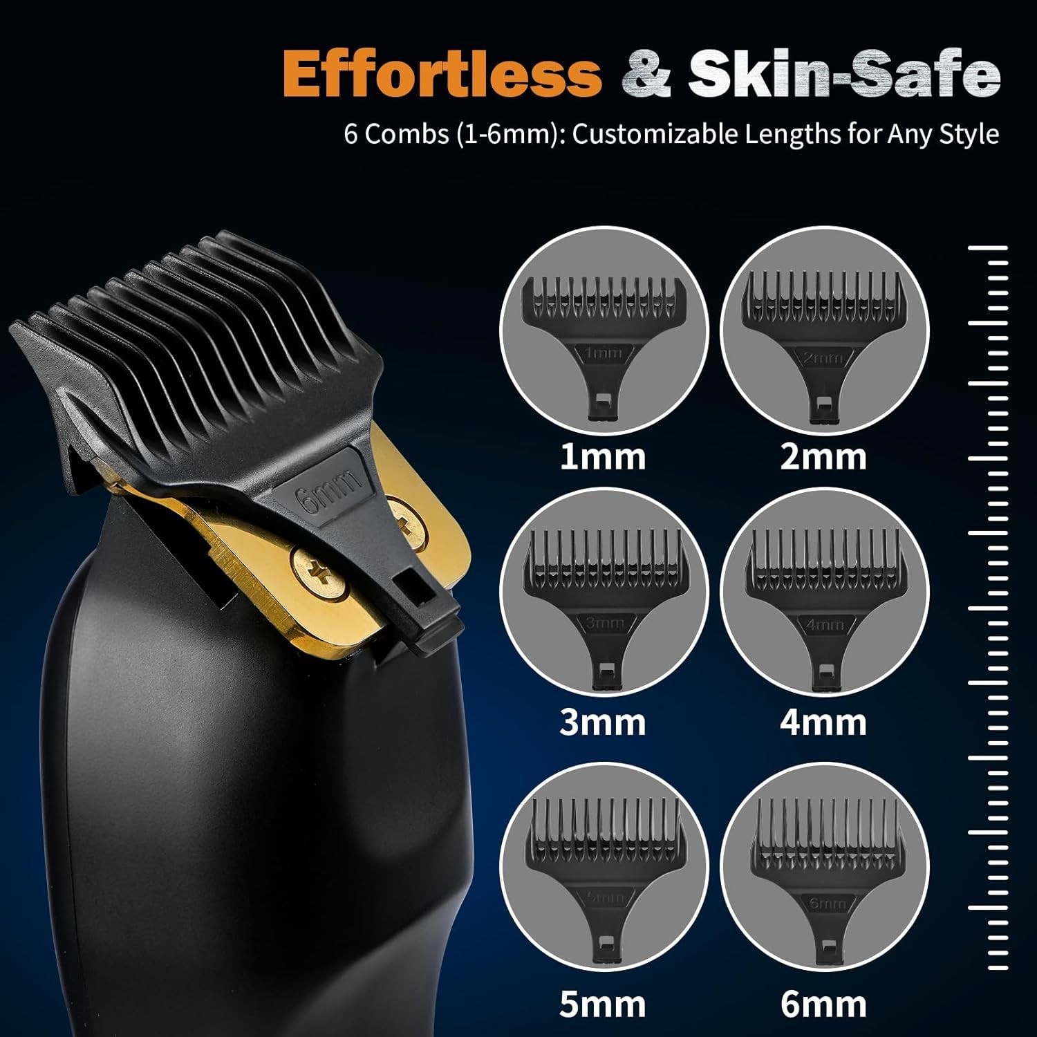 Beard Trimmer for Men – Rechargeable Men’s Hair Clippers & Razor, Cordless Ha…