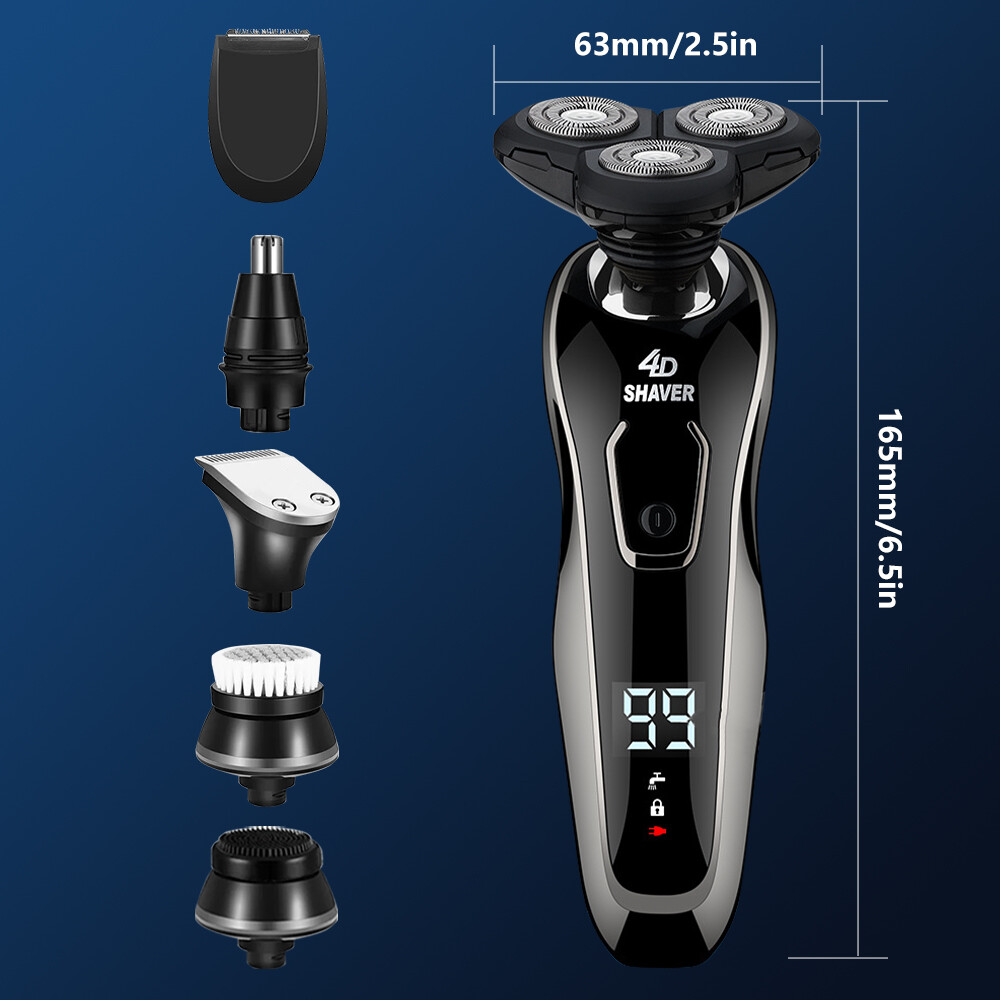 Men’s Electric Razor Cordless Shaver Beard Trimmer Shaving Machine Rechargeable