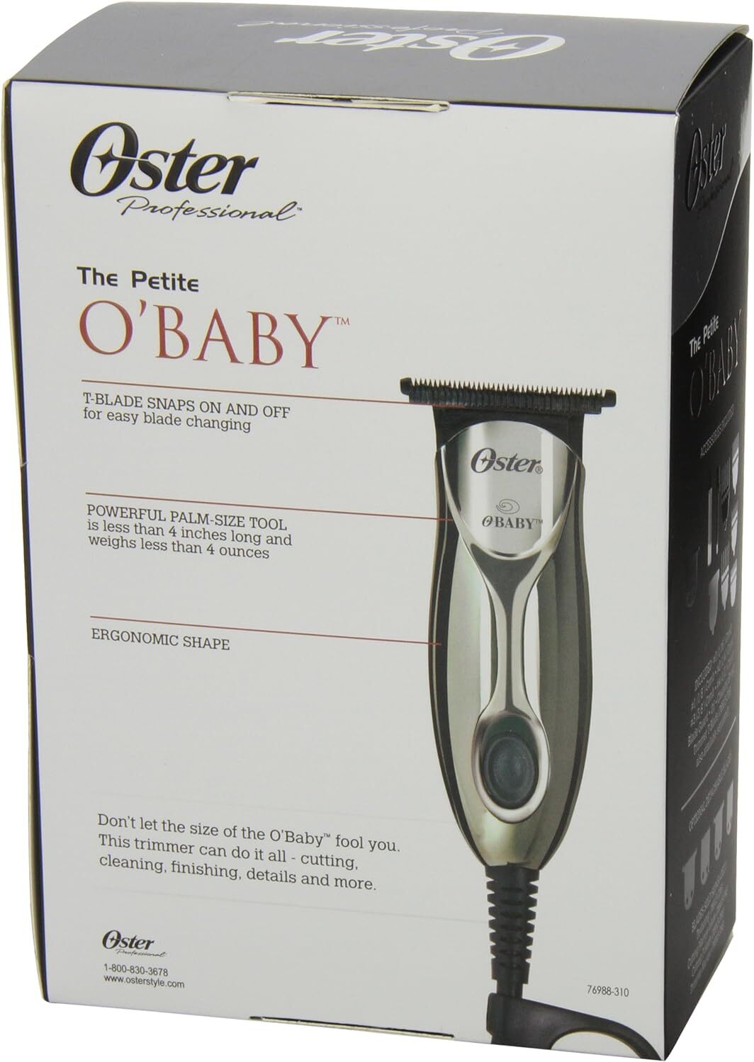 New Oster 76988-310 O’Baby T Blade Clipper/Trimmer with Titanium Coated Blades