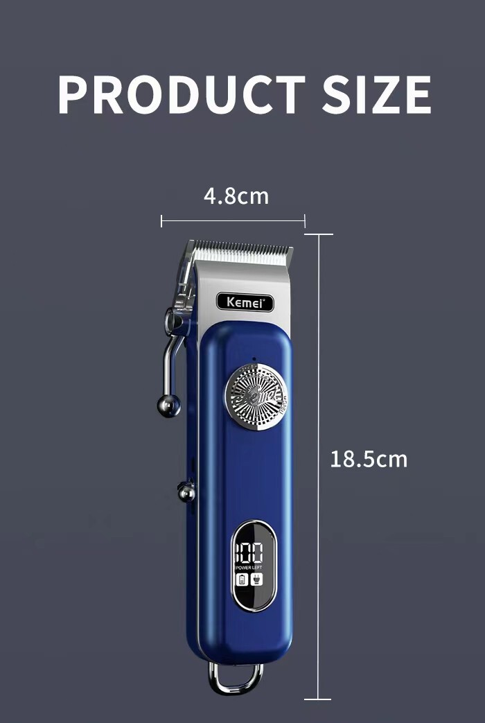 KEMEI Professional Hair Clipper Trimmer Barber LCD Cutting Sets Rechargeable AU
