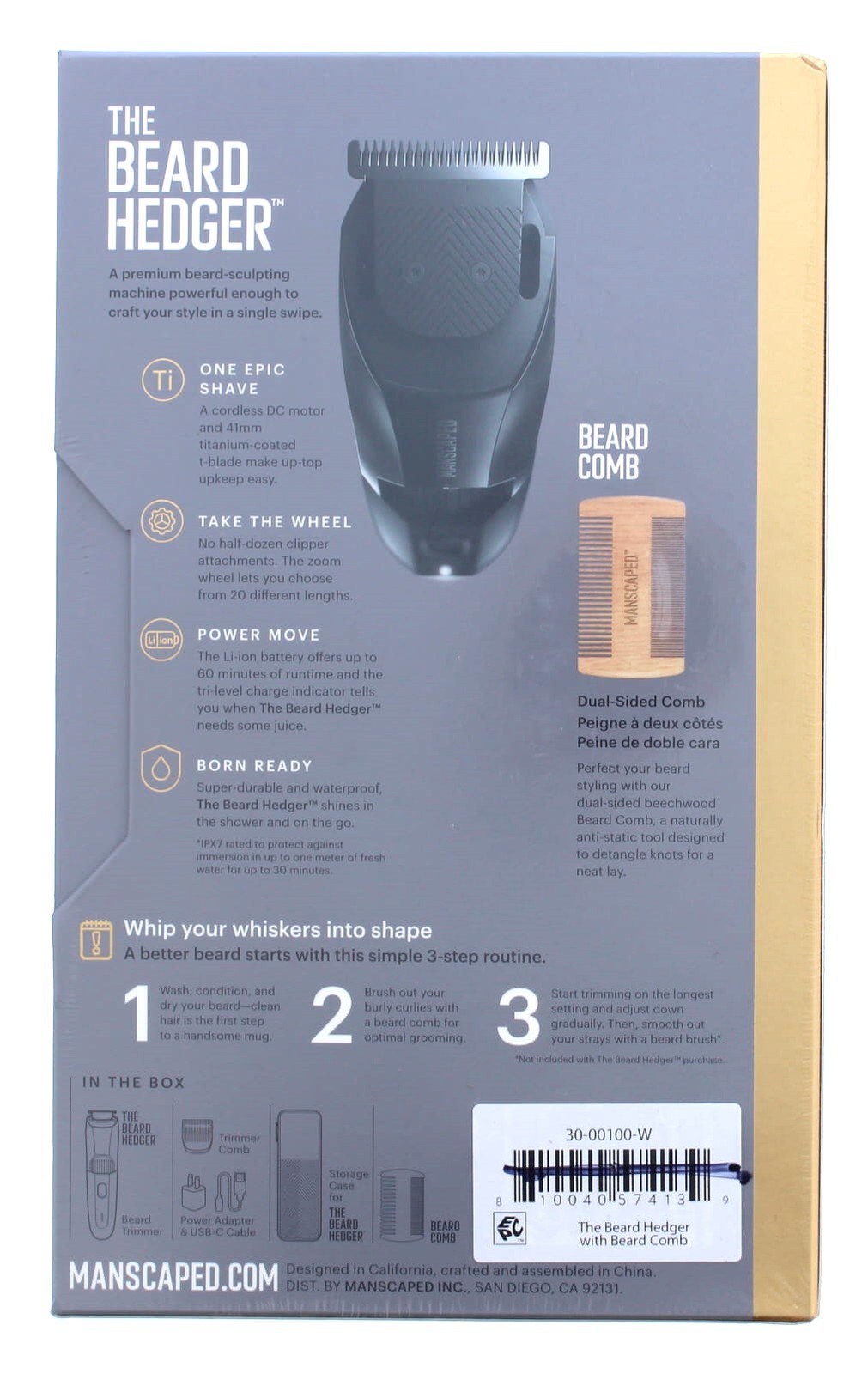 Manscaped Beard Comb- The Beard Hedger Electric Beard Trimmer