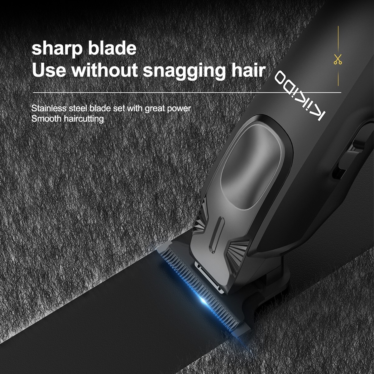 Portable Electric Cutting Clipper Cordless Beard Shaver Haircut Trimmer 12 Combs