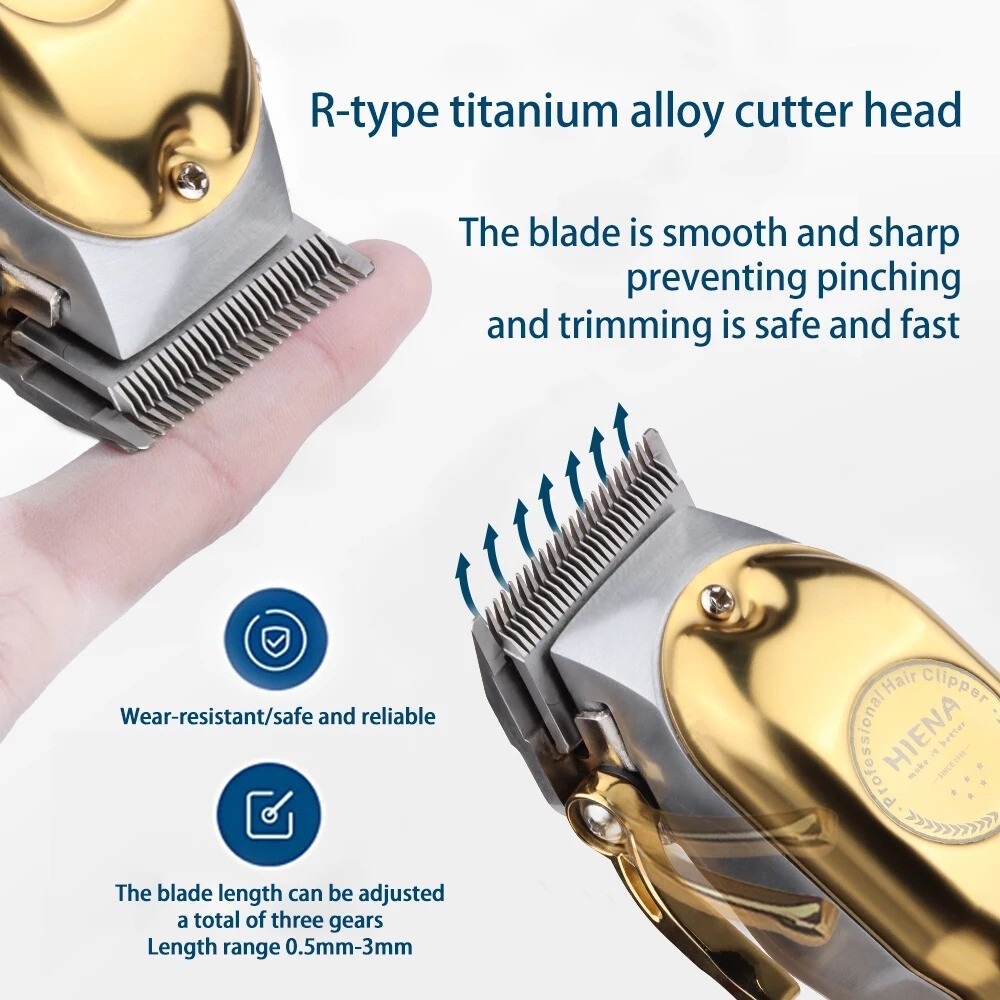 Cordless Professional Hair Clippers Trimmer Kit Men Cutting Machine Barber Salon