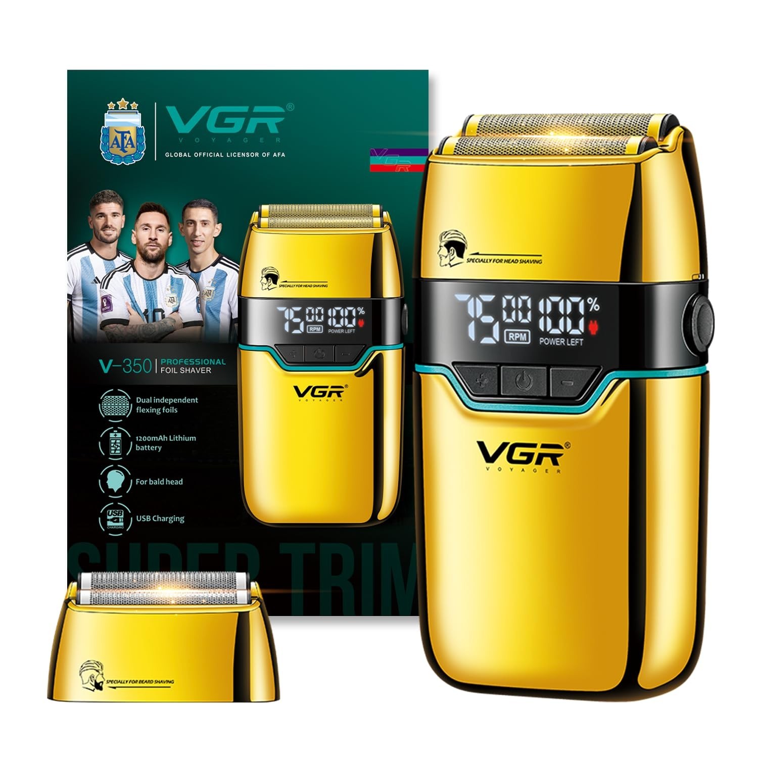 VGR V-350 Foil Shaver delivers smooth, fast, comfortable daily shaving