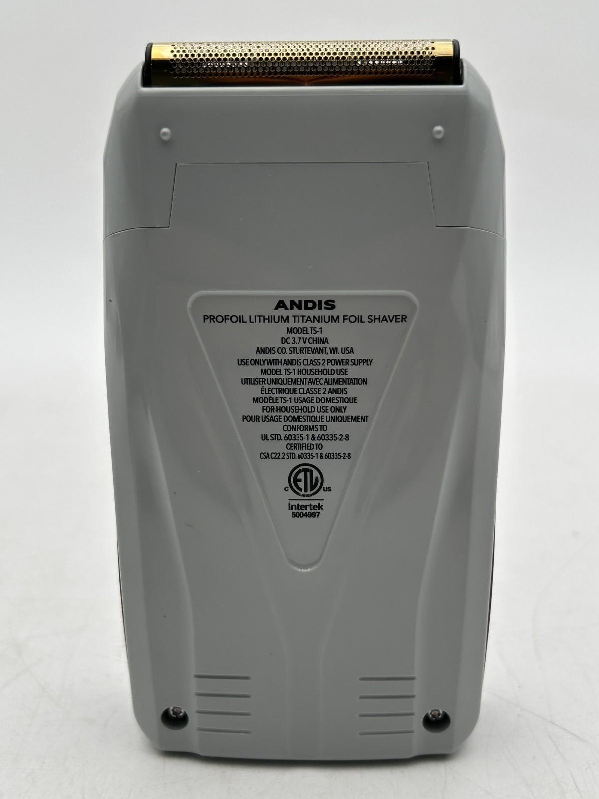 Andis TS-1 Pro Foil Lithium Titanium Shaver Gray