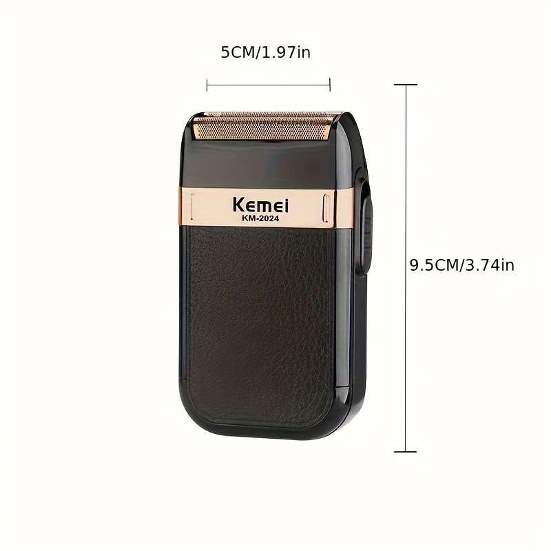 KEMEI Men’S Professional Electric Shaver USB Charging Beard Shaver for Travel