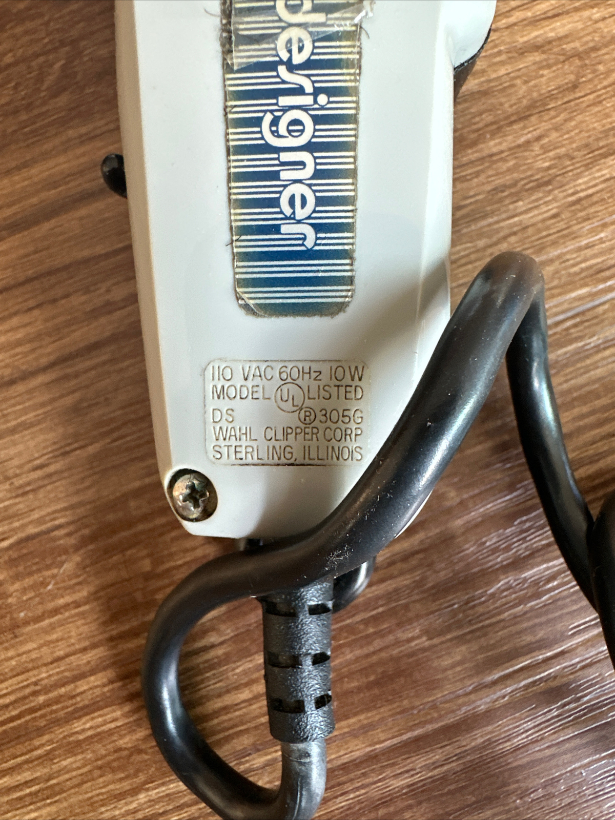 Vintage Wahl Designer Corded Clippers The Designer Model DS