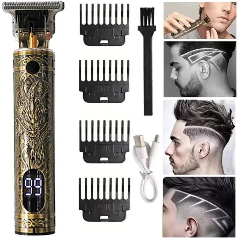 Professional Hair Clippers Trimmer Cutting Beard Cordless Barber Shaving Machine