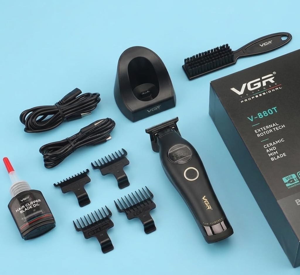 VGR V-880T trimmer delivers zero-gap precision with BLDC motor performance