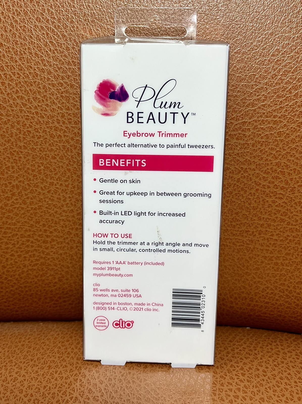 PLUM BEAUTY Effortless & Precise Hair Removal Eyebrow Trimmer Grooming Tool