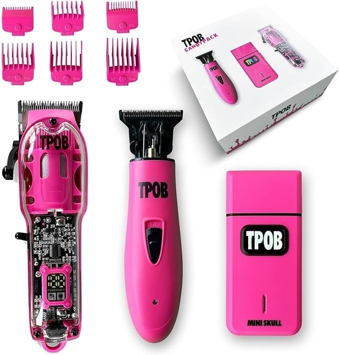 Slime 2 Barber Hair Clippers Trimmer Shaver Set for Men with Matte case and X…