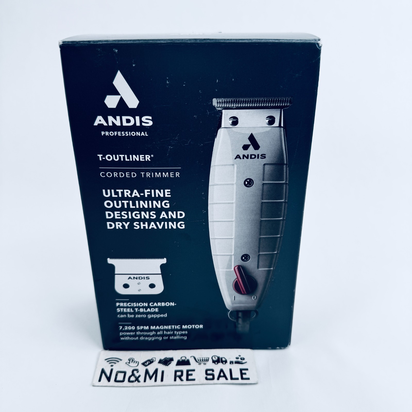 Andis 04780 Professional T-Outliner Beard & Hair Trimmer for Men / Carbon Steel
