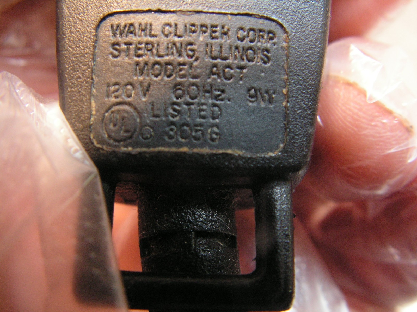 Wahl AC Trimmer Professional Clippers Model ACT Black TESTED & WORKS Gold Cutter