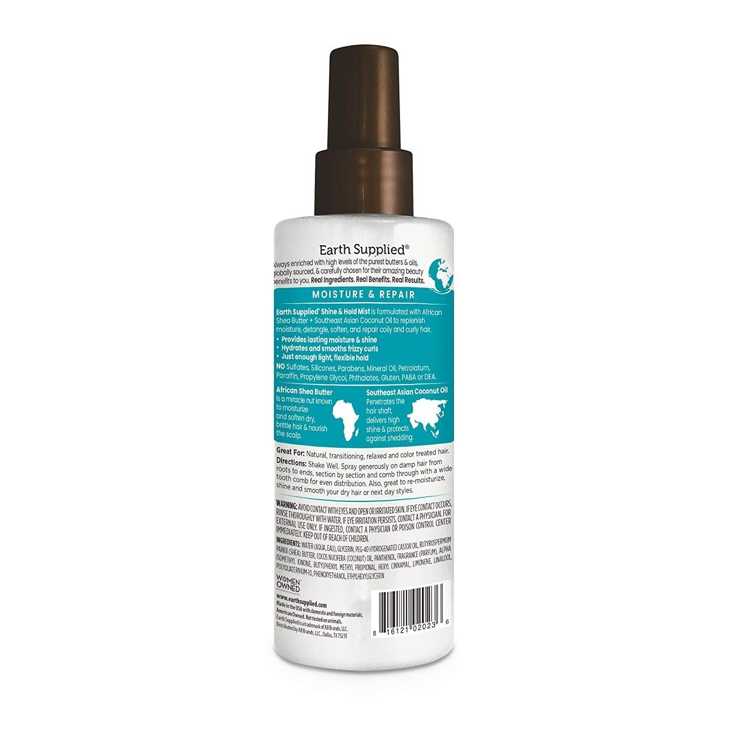 Earth Supplied Shine Hold Mist 8.5 Oz|Case of 12