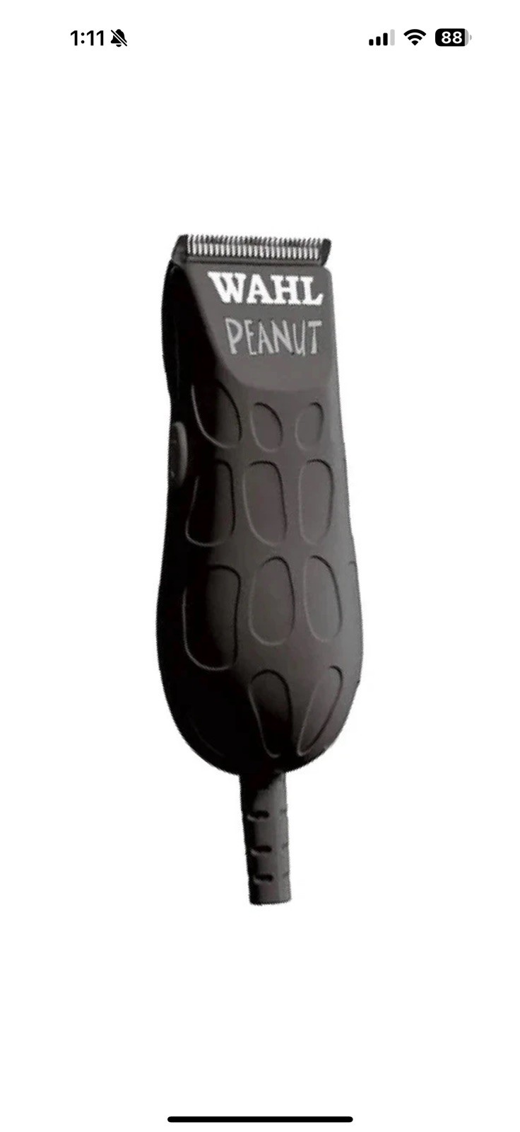 Wahl Professional Peanut Black Clipper/Trimmer | 8655-200