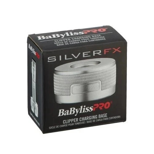BaByliss PRO FX870 Clipper Charging Dock Stand Base Silver FX New