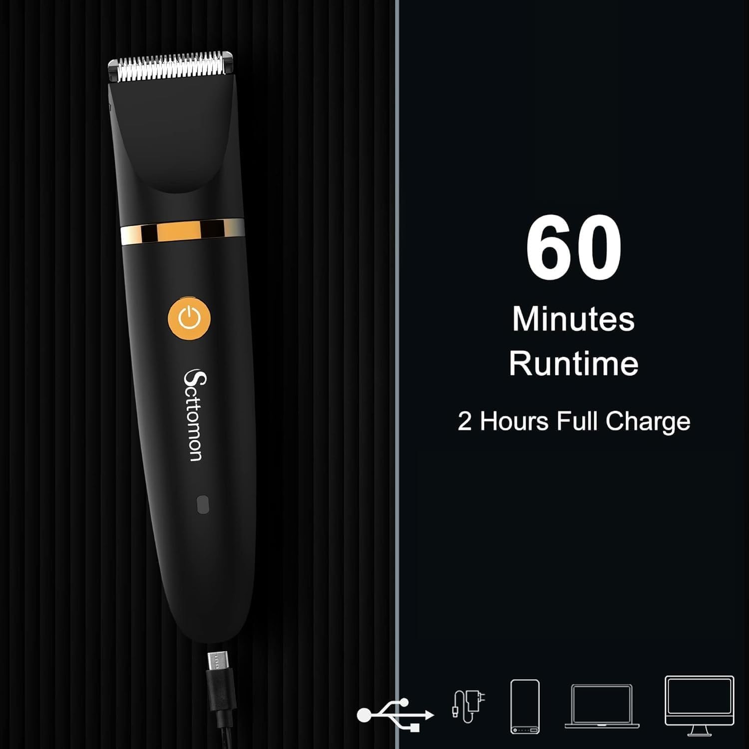 Electric Groin Hair Trim Ball Trimmer for Men Body Shaver Below-The-Waist Gro…