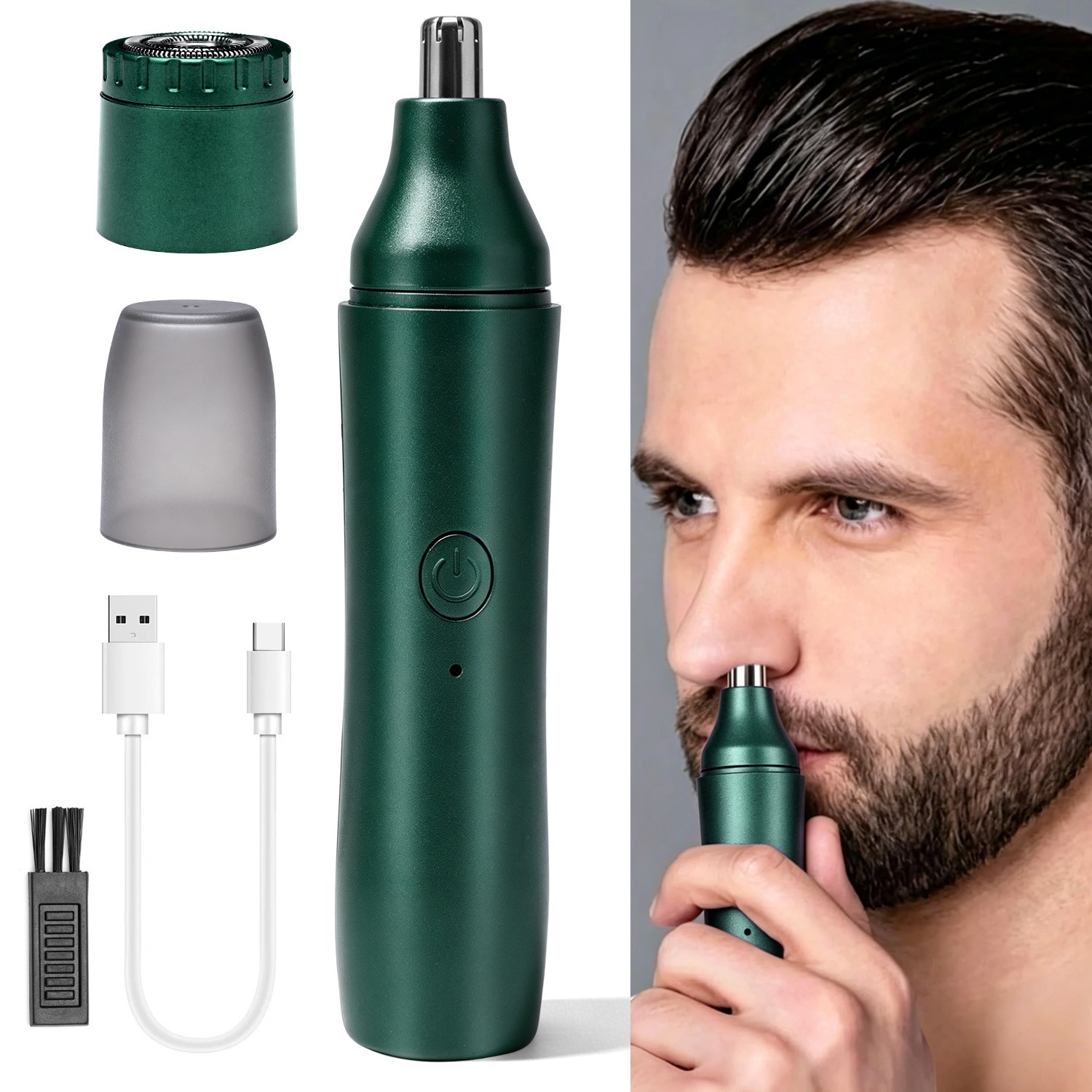 Men Nose Ear Face Neck Eyebrow Hair Mustache Beard Trimmer Shaver Clipper New