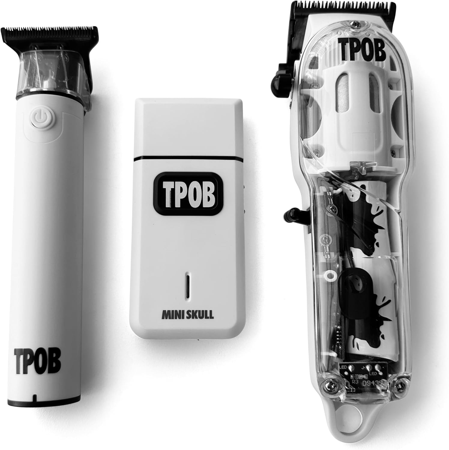 Slime 2 Barber Hair Clippers Trimmer Shaver Set for Men with Matte White C