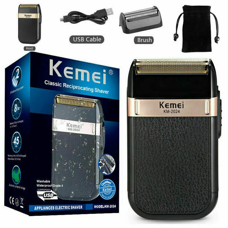KEMEI KM-2299 Cordless 0mm Hair Trimmer Professional Electric Cutting Machine