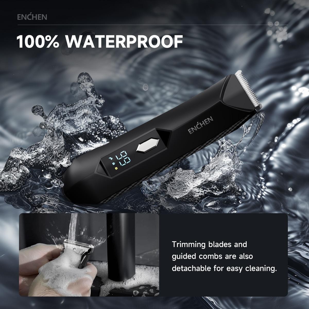 Electric Body Hair Trimmer – Waterproof Ball Shaver, Ceramic Blade, USB Recharge