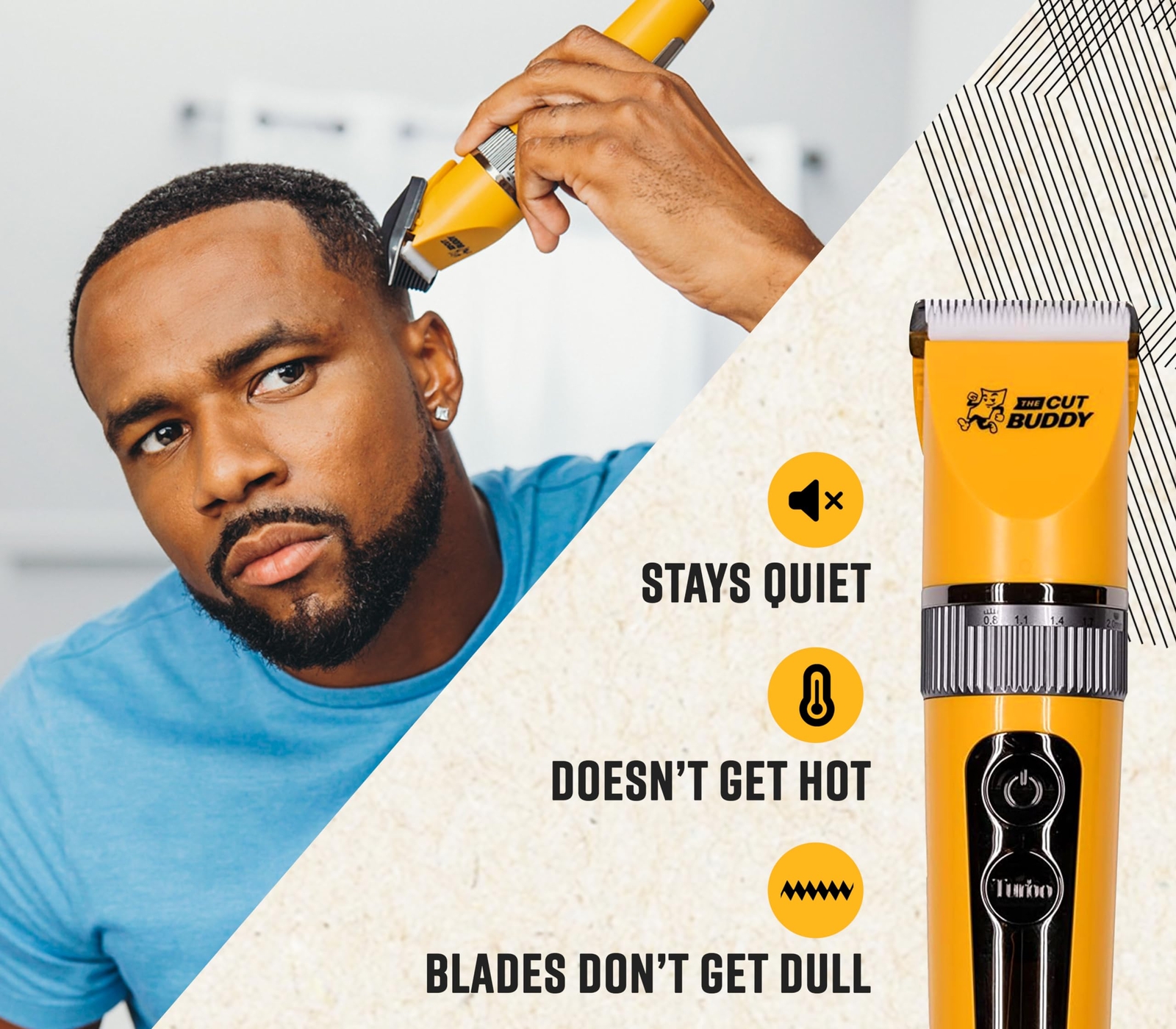 The Cut Buddy Clipper & Grooming Set Cordless Hair & Beard Clipper Distressed
