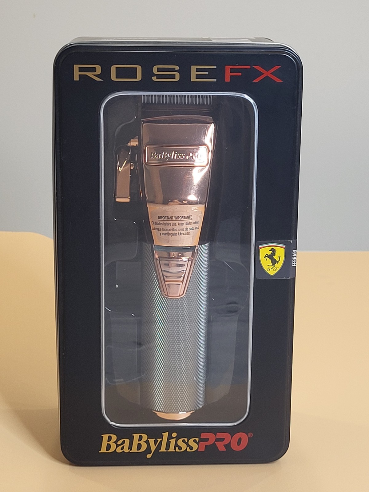 BaByliss PRO RoseFX+ All-Metal Lithium Clipper, USB-C Charge FX870RG