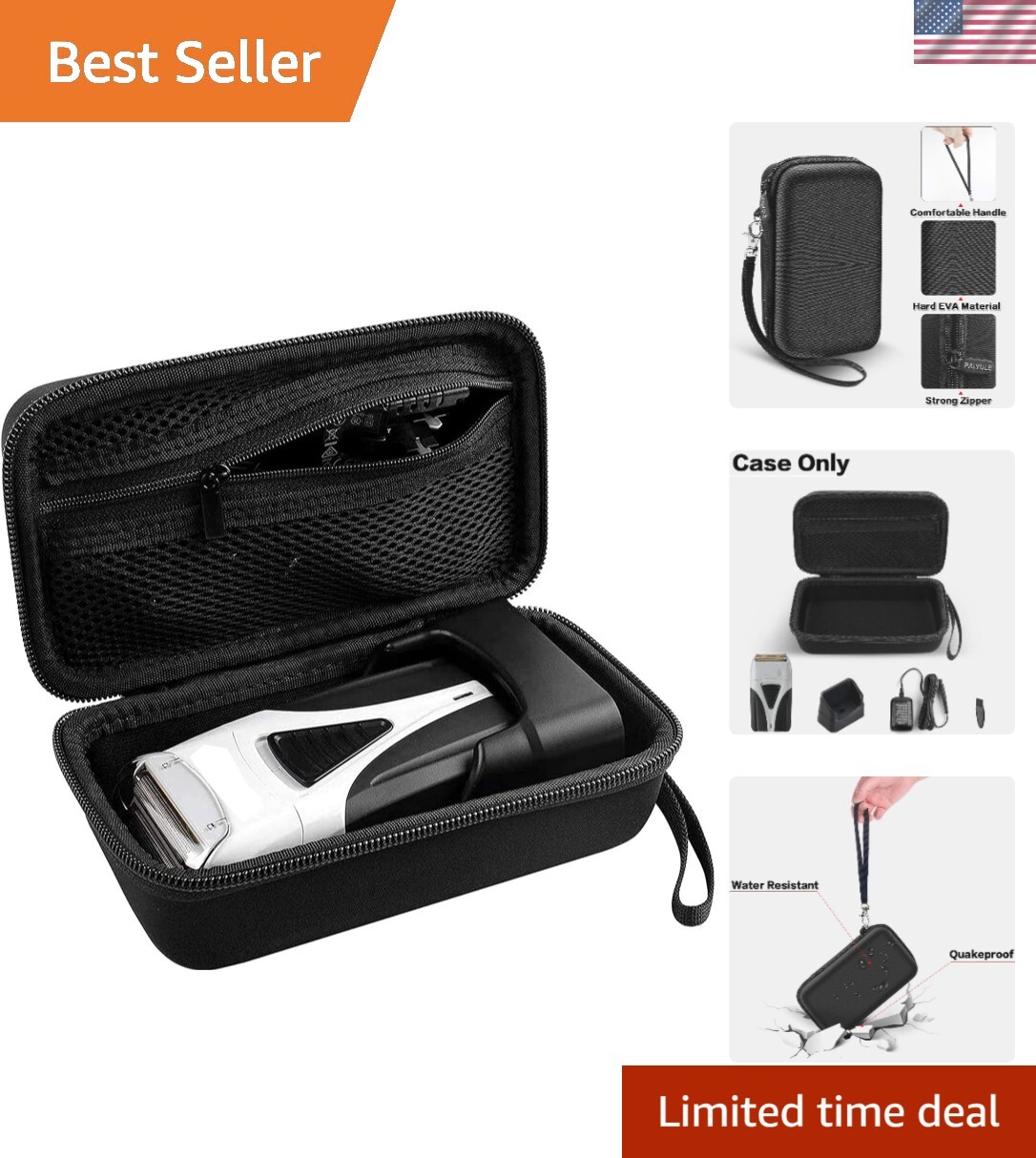 Premium Andis Profoil Shaver Box with Hand Strap – Gift-Worthy Shaving Companion