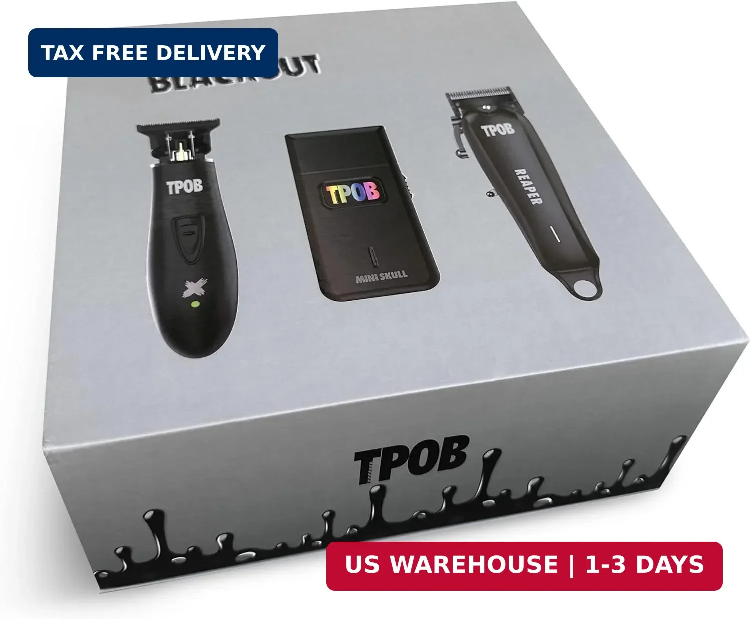 Slime 2 Black Clipper Trimmer Shaver Set Barber Hair Clippers for Men 6800