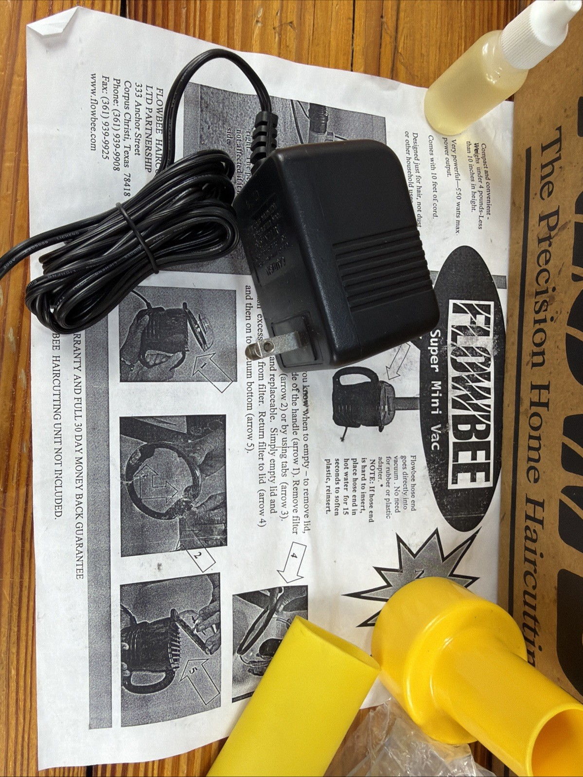 Flowbee Home Haircutting System Clipper Head/Hose, Vacuum & Accessories Included