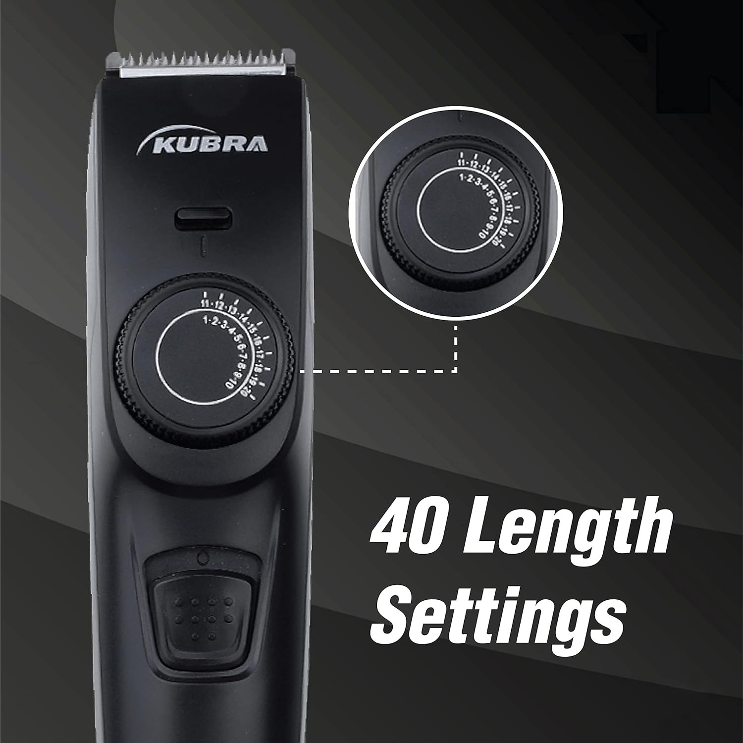 Kubra Beard Trimmer,KB-1088, Black,