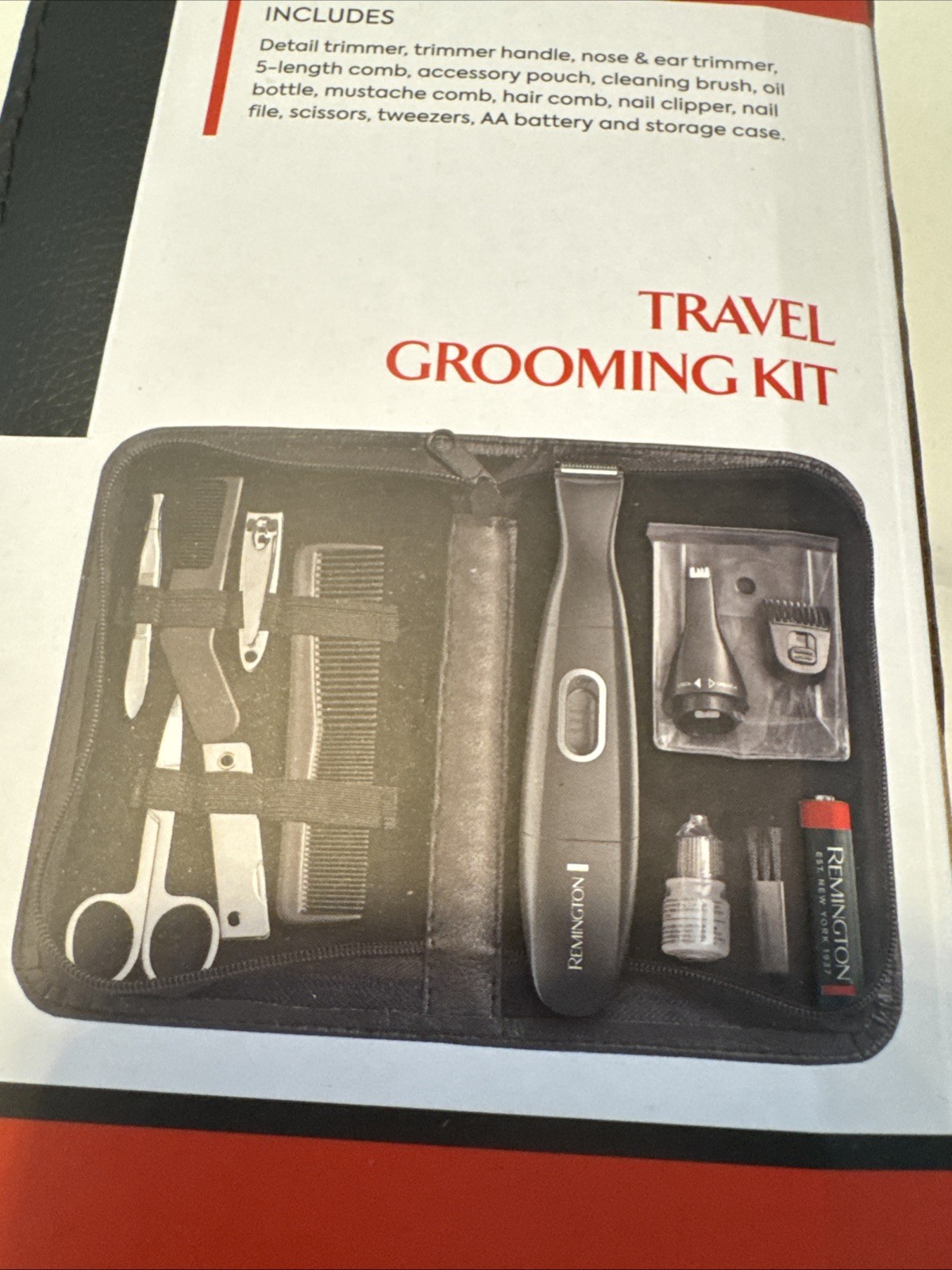 Remington 15 Piece Men’s Grooming Kit Battery Powered 1AA Included USA Seller