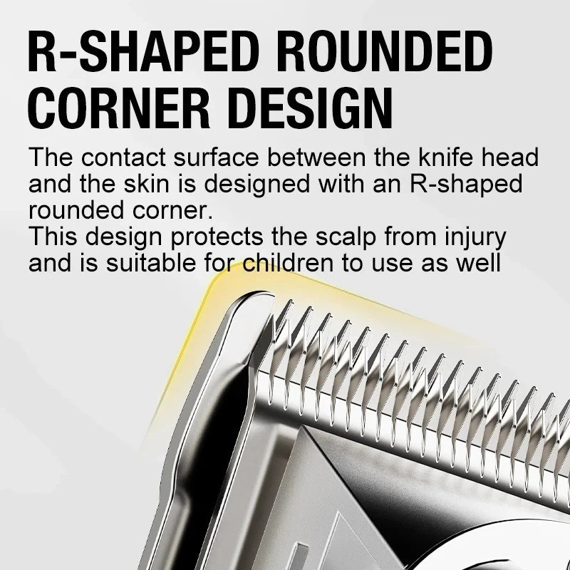 Professional Mens Barber Hair Cutting Machine kit Cordless with Clippers Trimmer