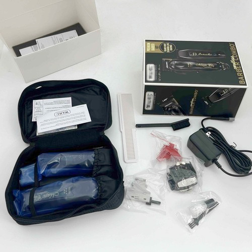 New Wahl Cordless Barber Combo Clipper/Detailer Trimmer – Black 3025397 US
