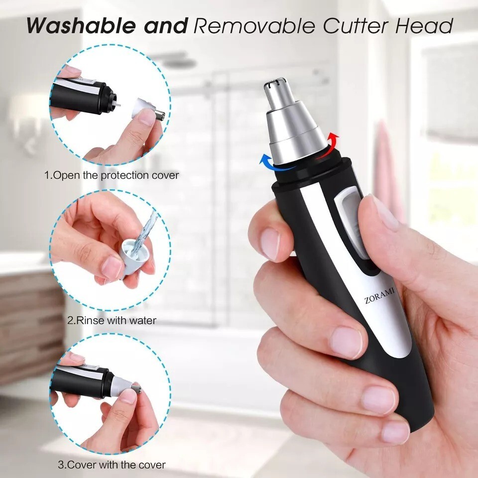 Ear and Nose Hair Trimmer Clipper – 2024 Professional Painless Eyebrow & Facial
