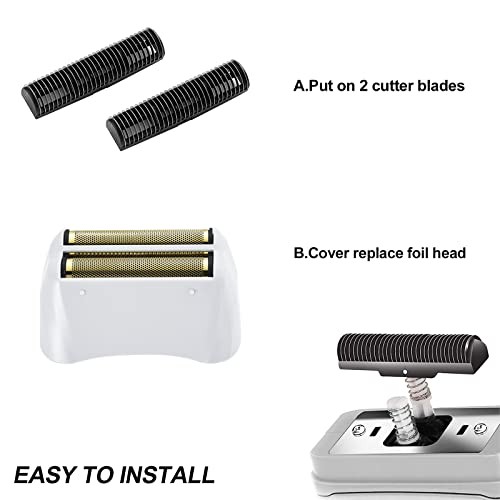 2 Pack Pro Shaver Replacement Foil Cutters for Andis #17155