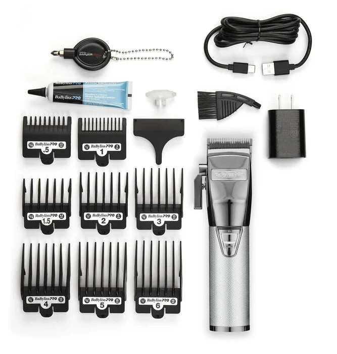 BRAND NEW! SEALED! BaByliss PRO Silver Cordless Lithium-Ion Clipper FX870S