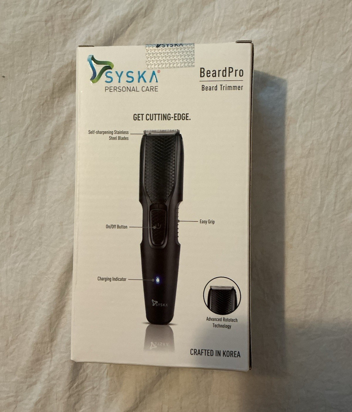 Syska BeardPro HT200U Beard Trimmer Black Cordless Adjustable 0.5-10mm