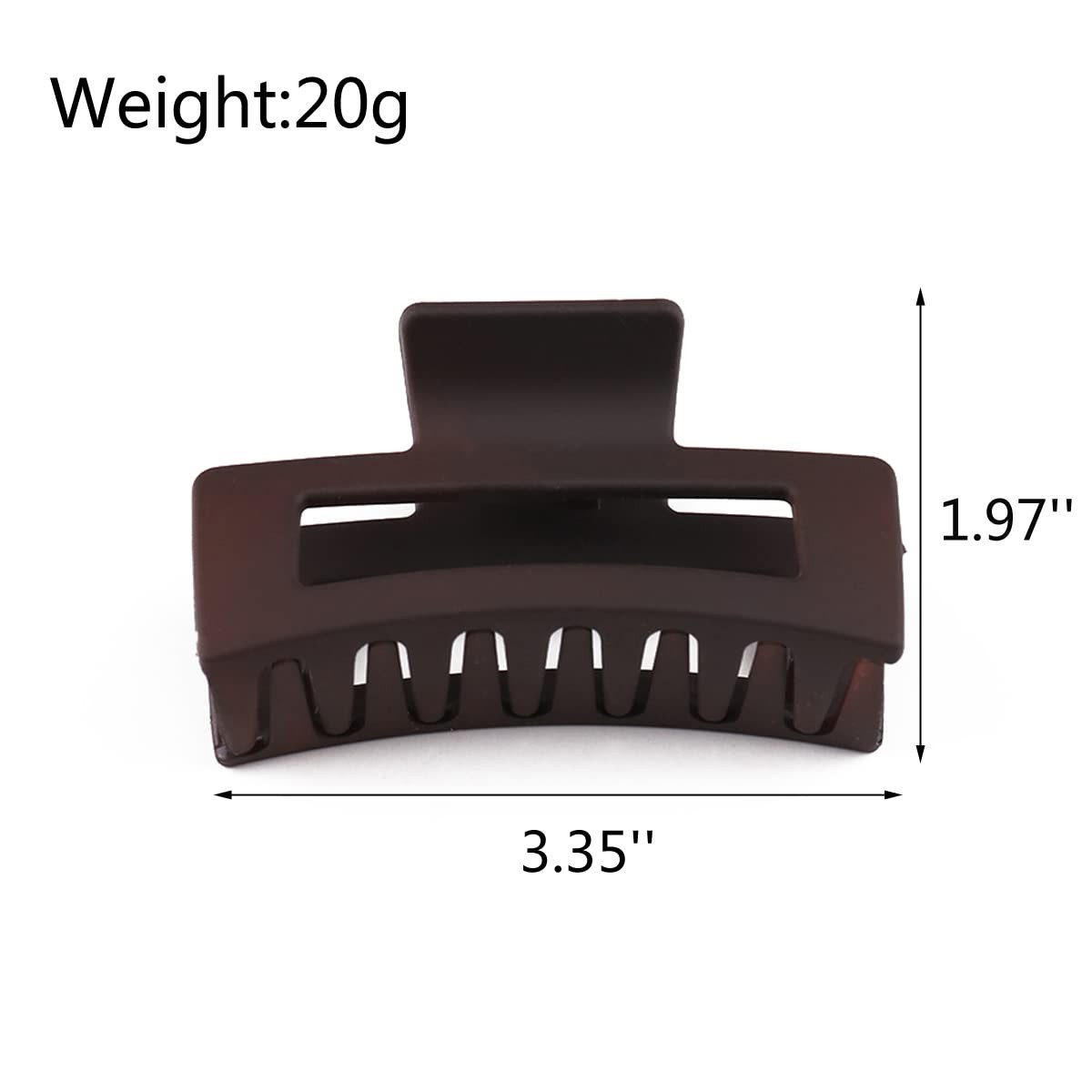 Multicolor Statement Large Big Thick Acrylic 1 Count (Pack of 1), A brown