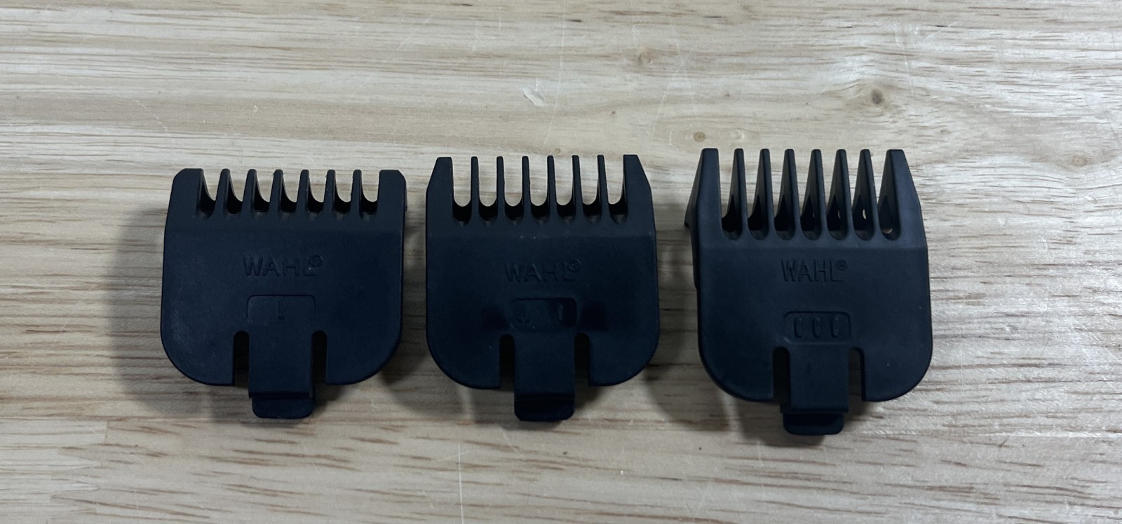 OEM Wahl Trimmer Beard Guide Comb Set – 1/16 – 1/8 – 3/16 – 9818 – 9864 – 59300