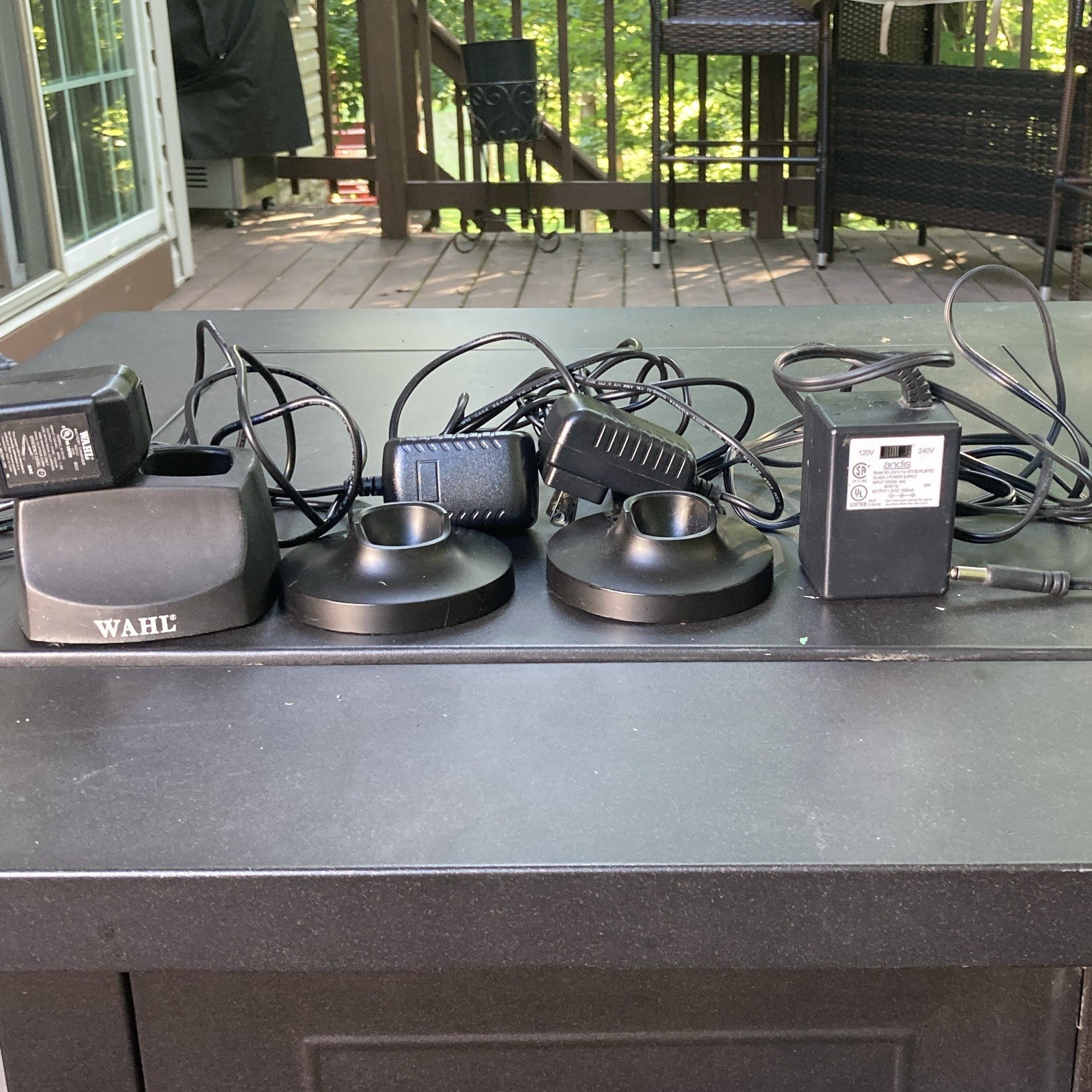 Mix Black Trimmer Charging Stand/Base w/ Power Adapters, Rechargeable Electric
