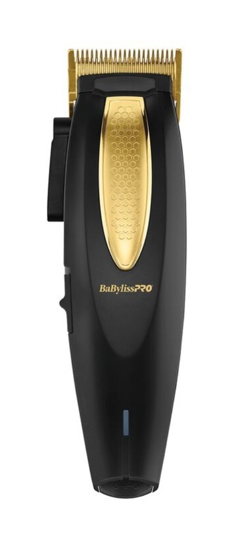 BaByliss PRO LithiumFX+ Cordless Lithium Ergonomic Black & Gold Clipper FX673